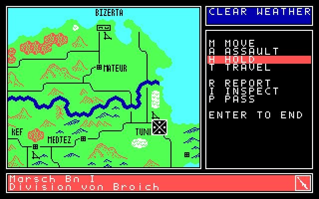 vulcan-the-tunisian-campaign screenshot for dos