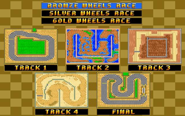 wacky-wheels screenshot for dos