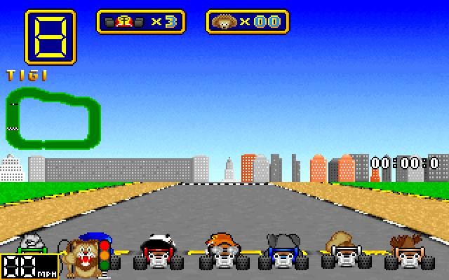 wacky-wheels screenshot for dos