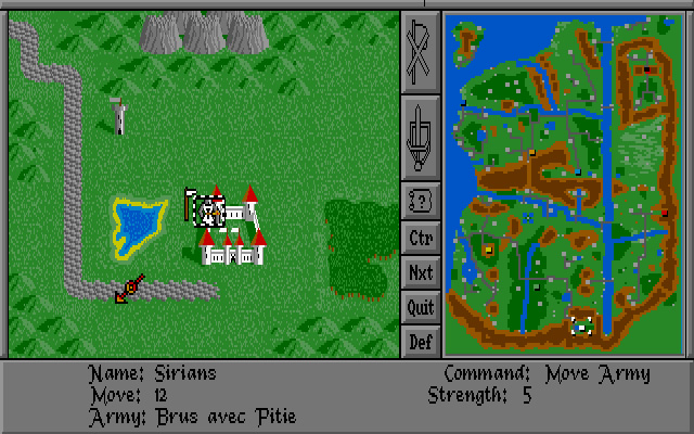 warlords screenshot for dos