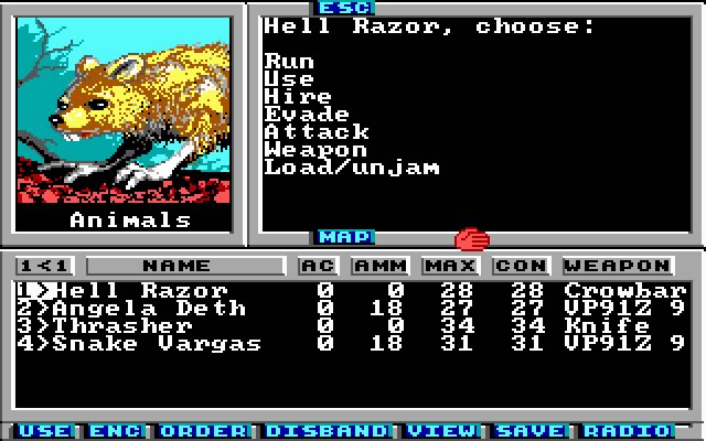 wasteland screenshot for dos