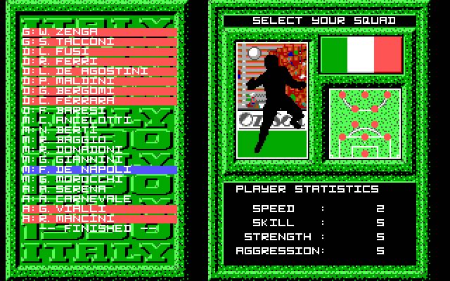 italy-1990 screenshot for dos