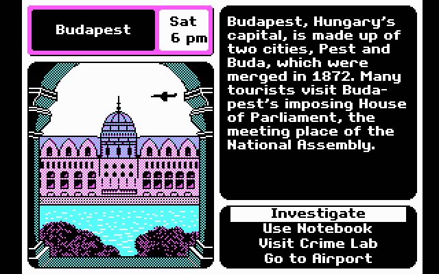 where-in-europe-is-carmen-sandiego screenshot for dos