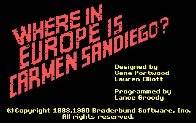 where-in-europe-is-carmen-sandiego screenshot for dos