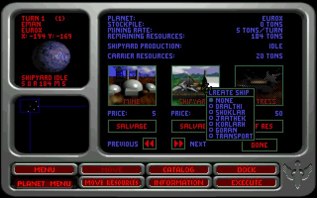 wing-commander-armada screenshot for dos