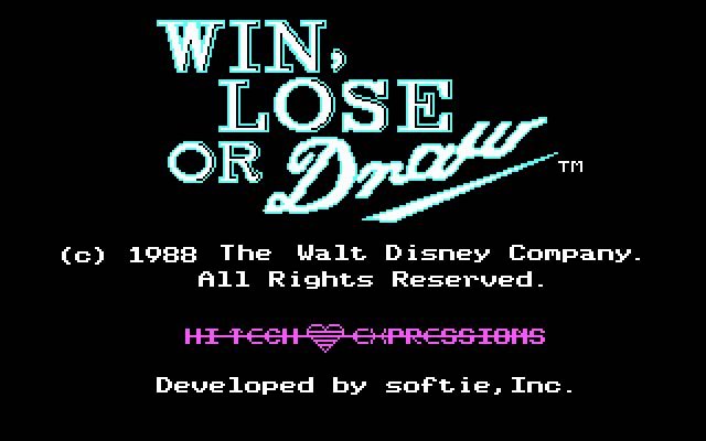 win-lose-or-draw screenshot for dos