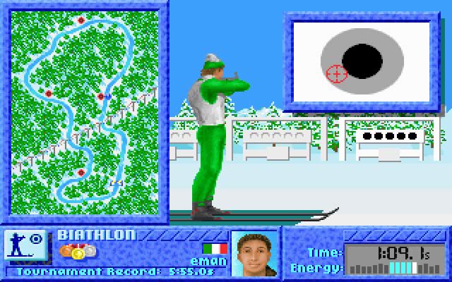 the-games-winter-challenge screenshot for dos