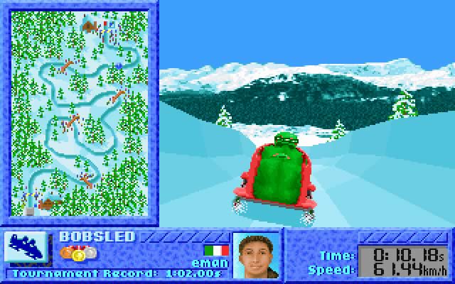 the-games-winter-challenge screenshot for dos