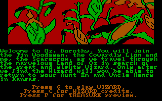 the-wizard-of-oz screenshot for dos