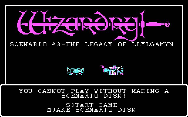 wizardry-3-legacy-of-llylgamyn screenshot for dos