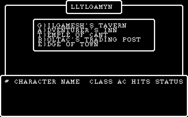 wizardry-3-legacy-of-llylgamyn screenshot for dos