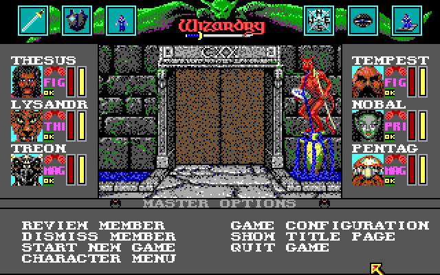 wizardry-6-bane-of-the-cosmic-forge screenshot for dos