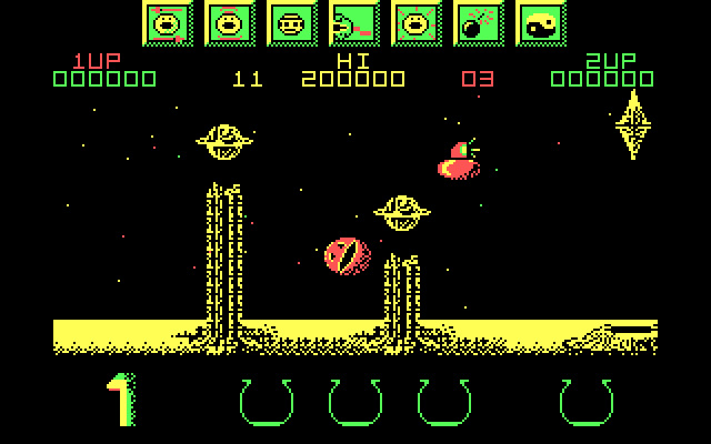 wizball screenshot for dos