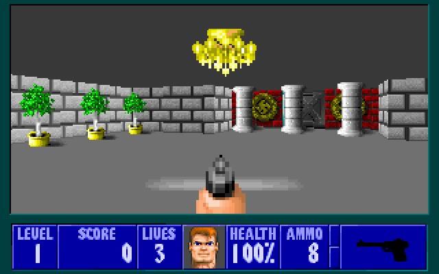 wolfenstein-3d screenshot for dos