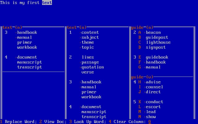 wordperfect dos