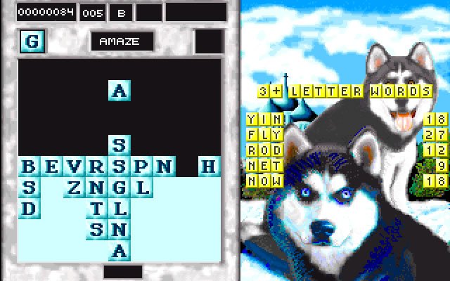 wordtris screenshot for dos