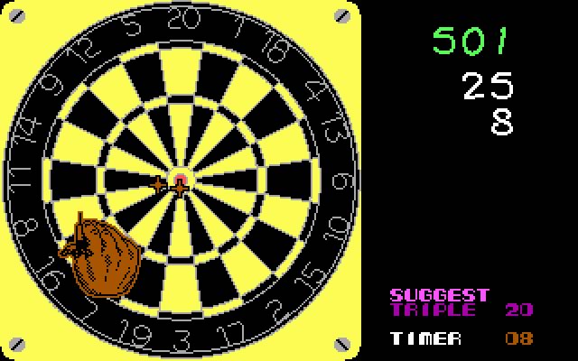 world-darts screenshot for dos