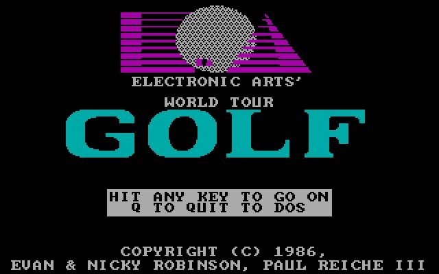 world-tour-golf screenshot for dos