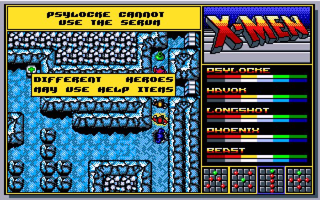 x-men-2-the-fall-of-the-mutants screenshot for dos