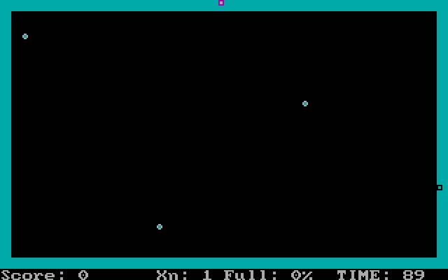 xonix screenshot for dos