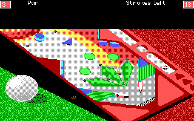 zany-golf screenshot for dos