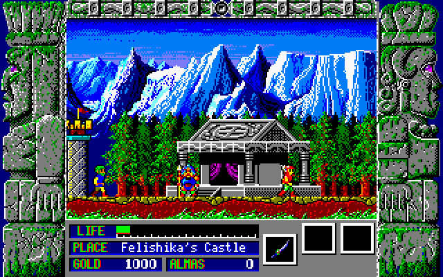 zeliard screenshot for dos