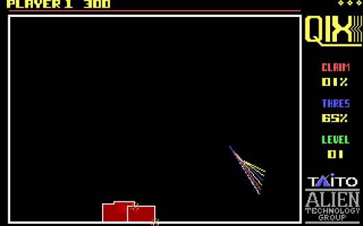 Play Qix online on Abandonware DOS